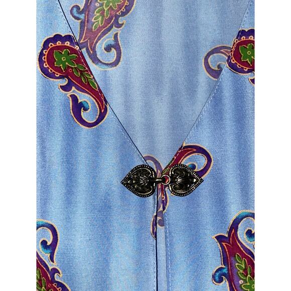 Vintage Maggie Sweet Petite Long Vest Sz lARGE - Picture 2 of 4